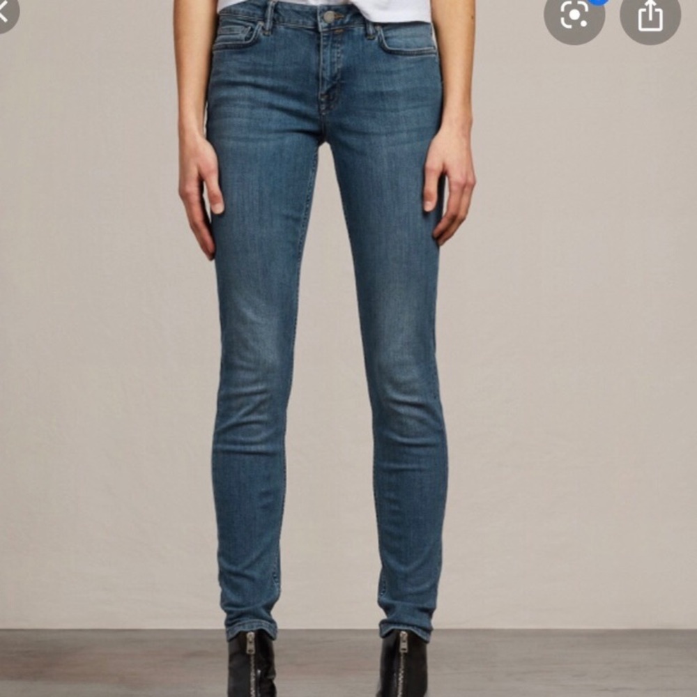 All Saints Mast skinny jeans sz 27